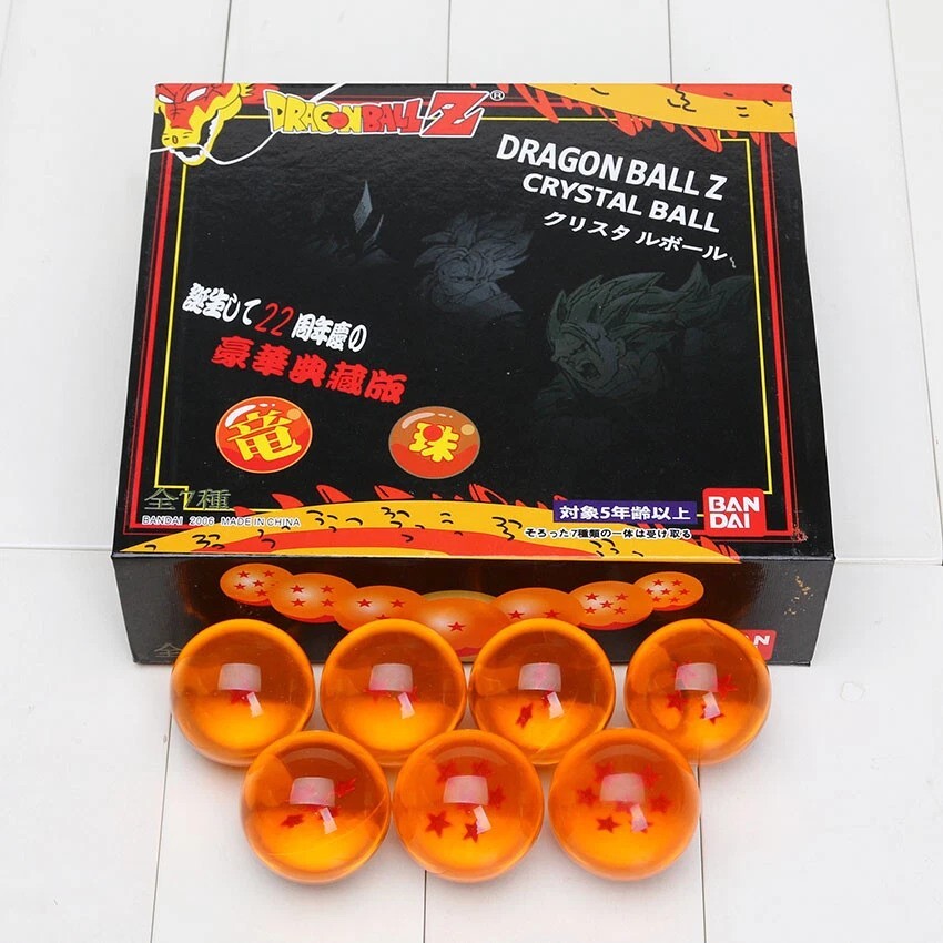 New 7Pcs Stars Dragon Ball Z Crystal Balls Set Collection In Box Set Gifts
