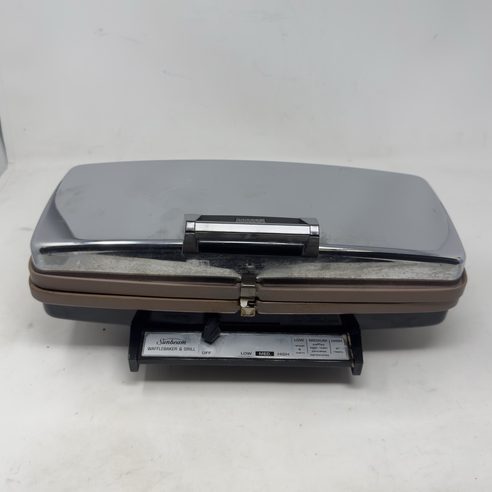 Sunbeam Waffle Baker And Grill WB-C Made In USA Vintage Kitchen Appliance