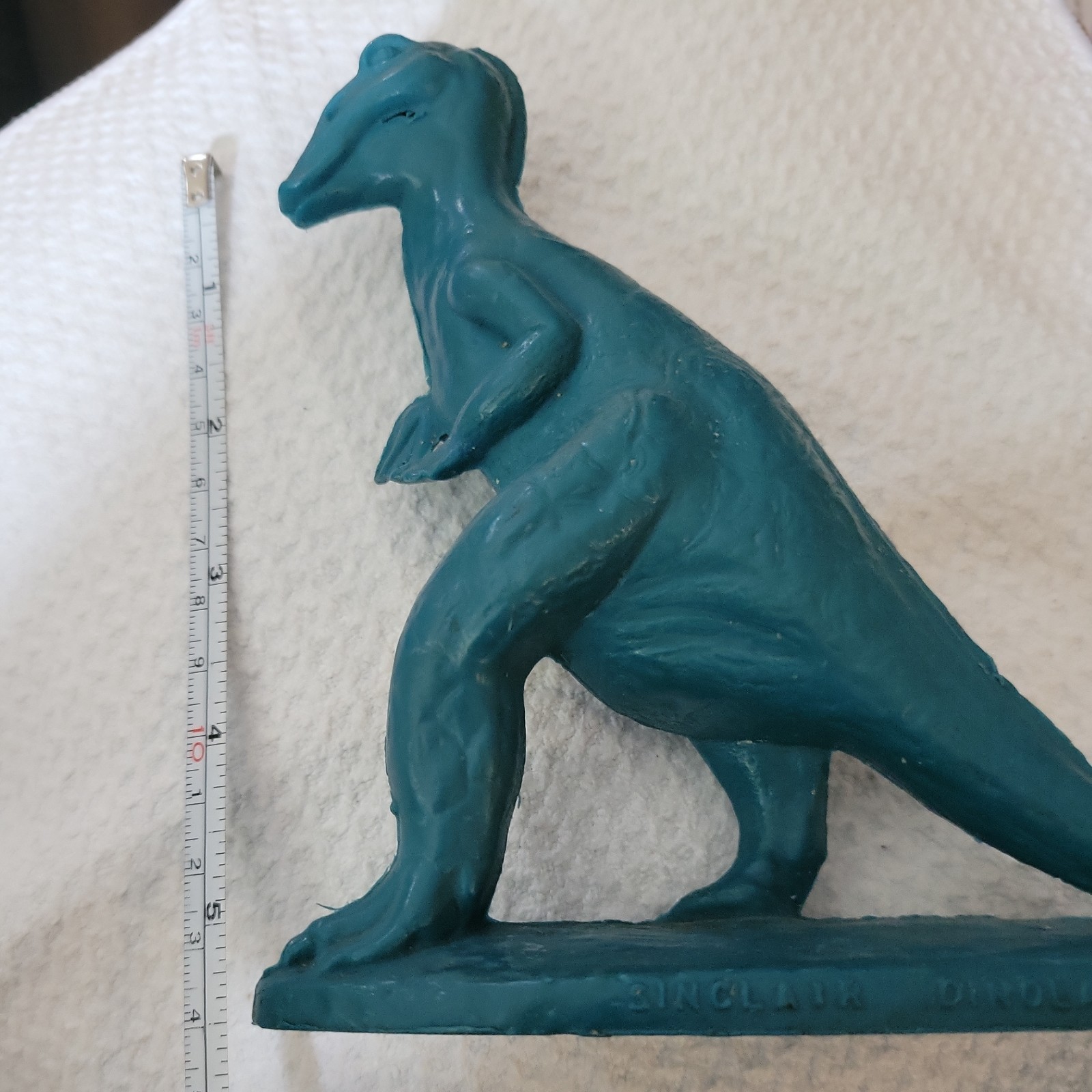 Vintage Plastic Trachodon Blue Dinosaur Sinclair Dinoland Toy