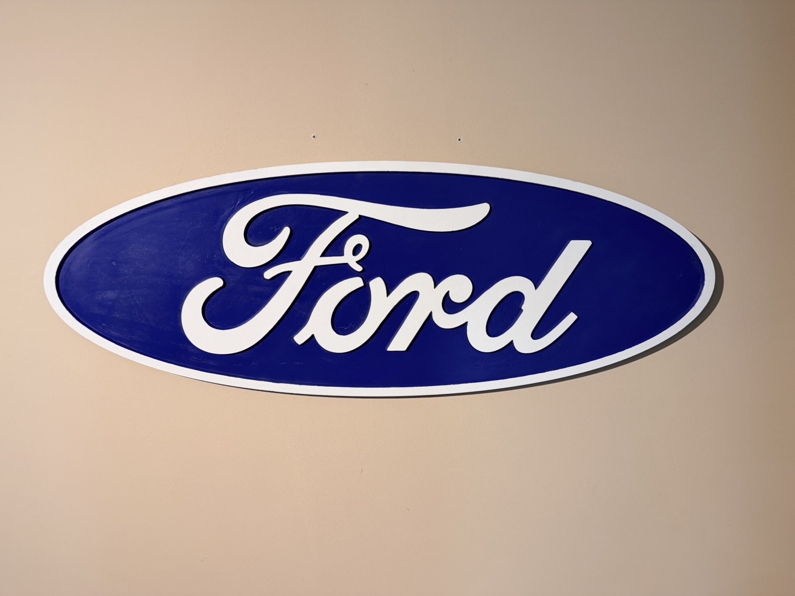 Jumbo Wooden Ford Badge Sign For Mancave