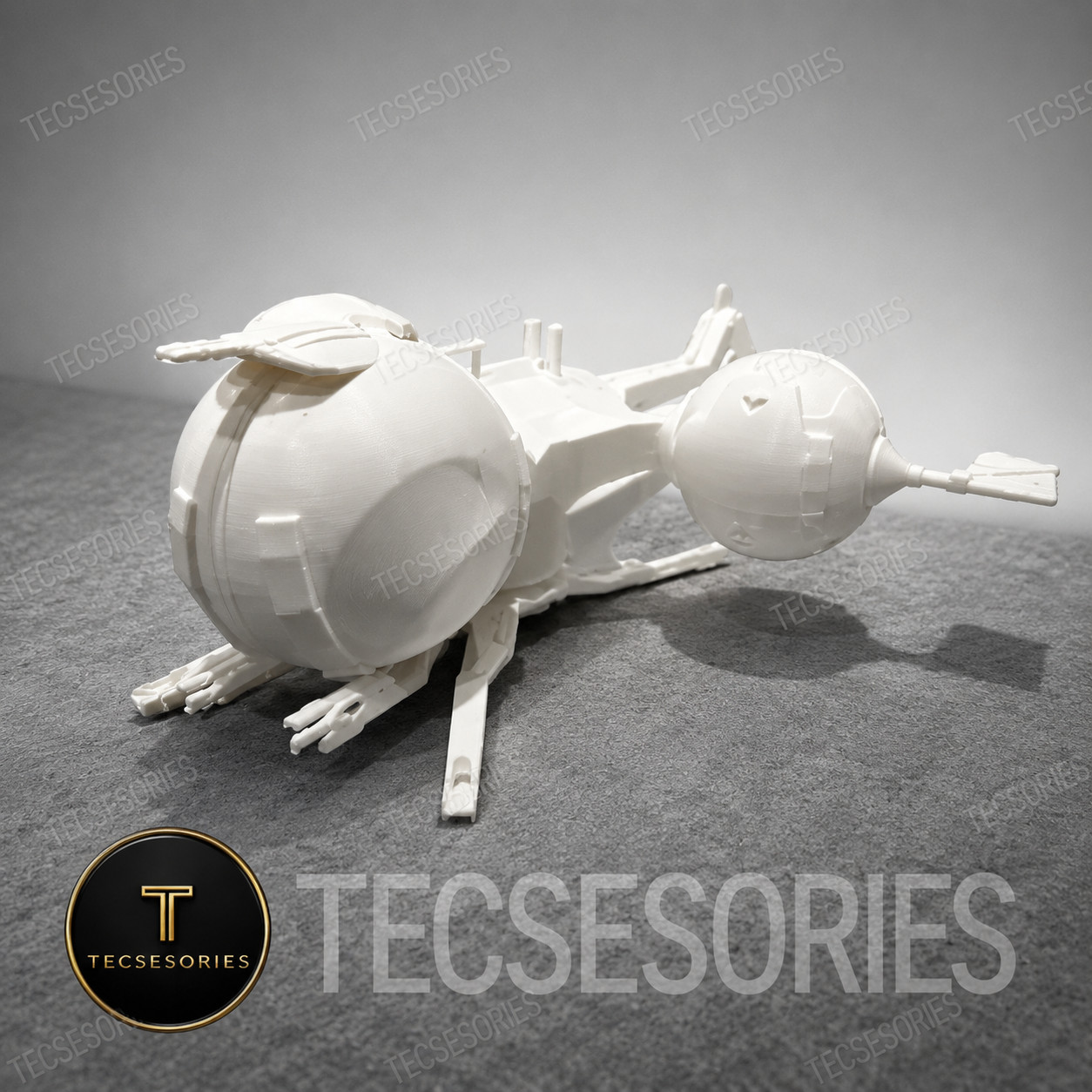 Bubble Copter 12in White 3D Printed Sci-Fi Ship Display Model Bubble Copter 12in White 3D Printed Sci-Fi Ship Display Model
