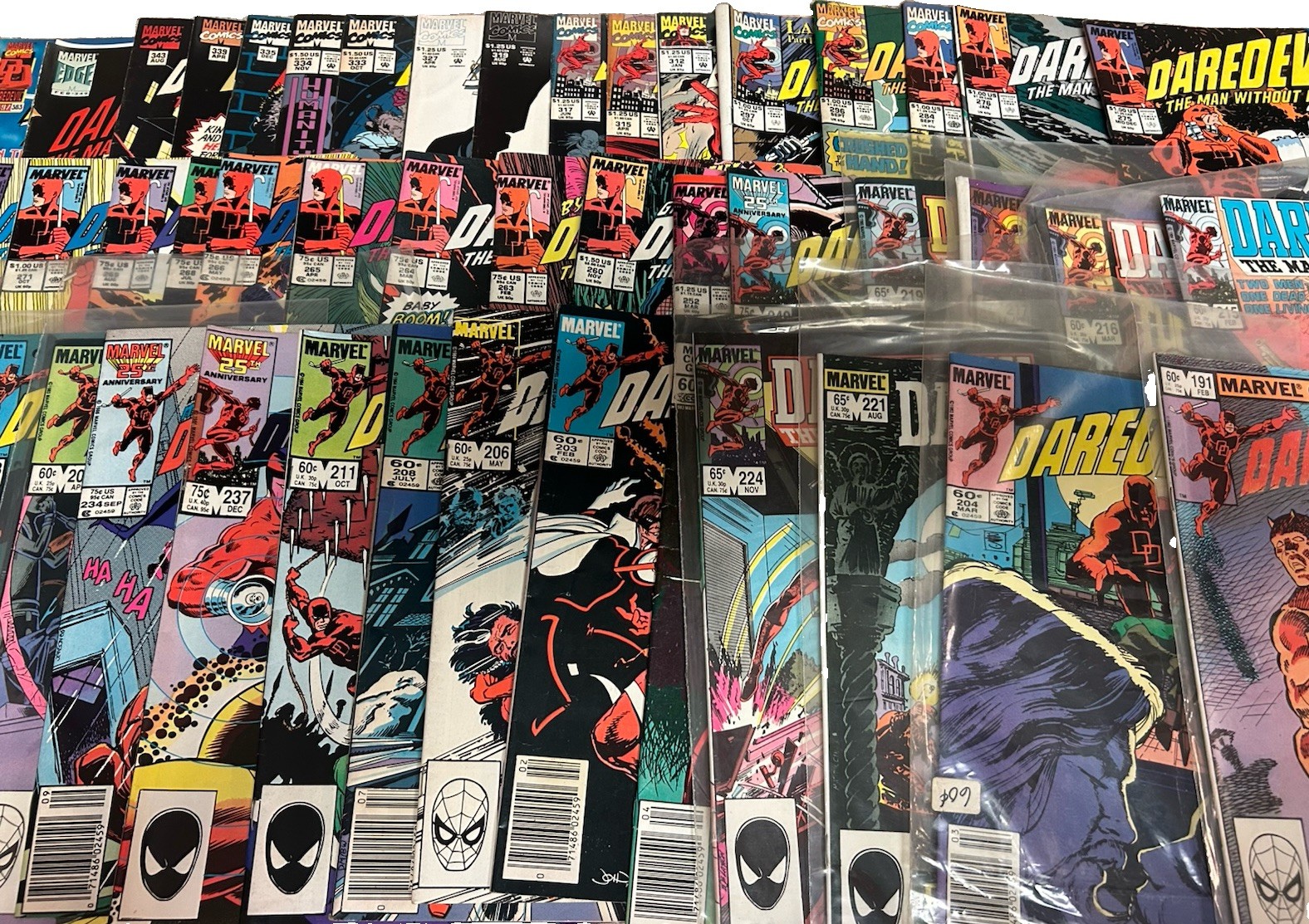 Daredevil Marvel Comics Lot Of 45 Bronze Copper Modern See Pics