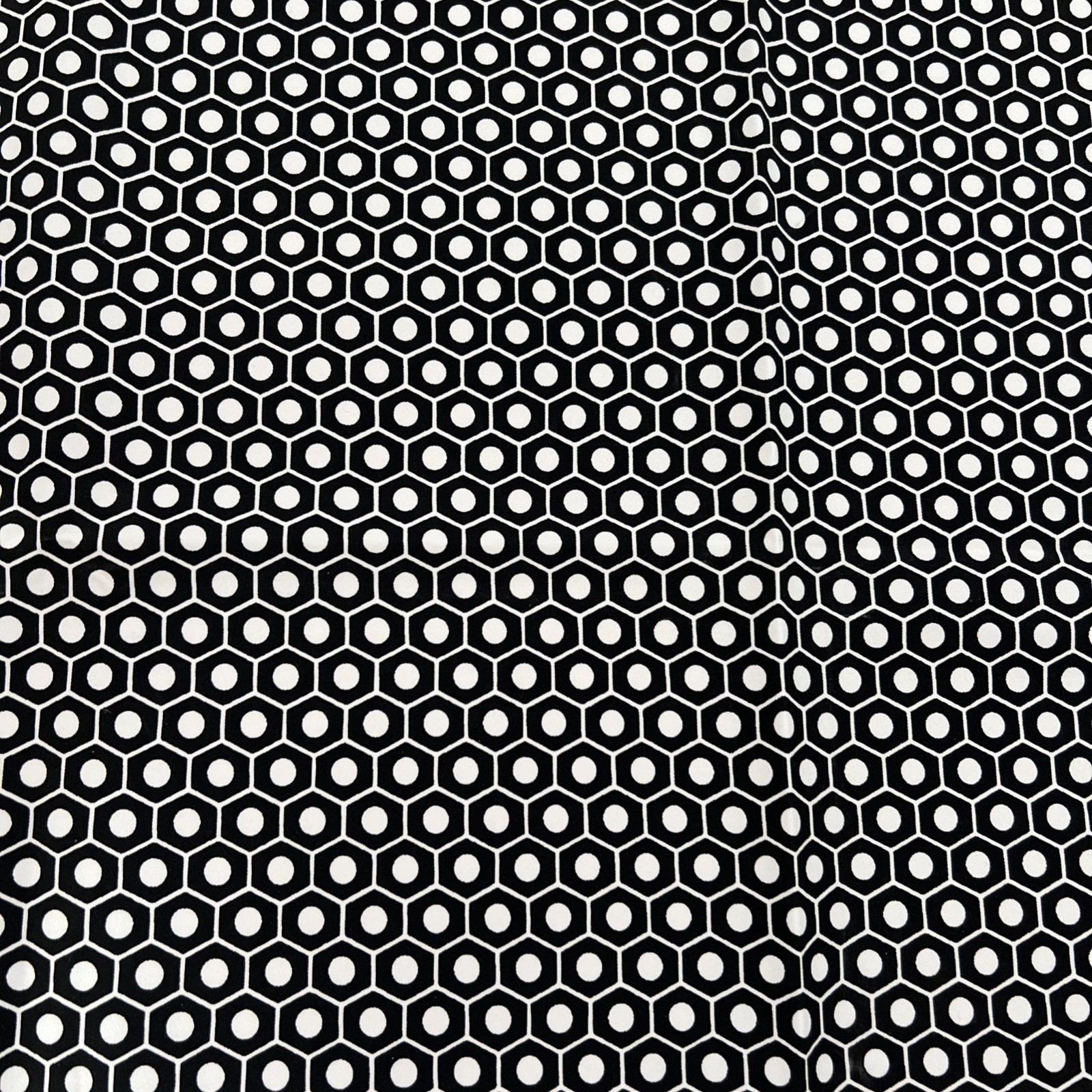 Schumacher Studio Bon Outdoor Geometric Fabric- Queen B black & white Schumacher Studio Bon Outdoor Geometric Fabric- Queen B black & white