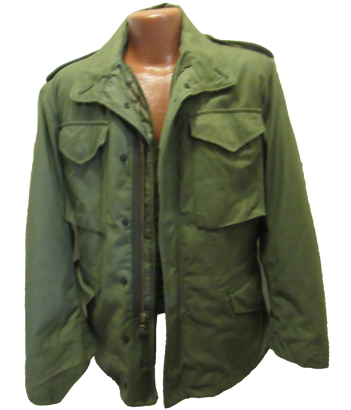 VTG 1972 M-65 Field Jacket OG-107 Cold Weather Coat W Liner Men\'s Small Regular