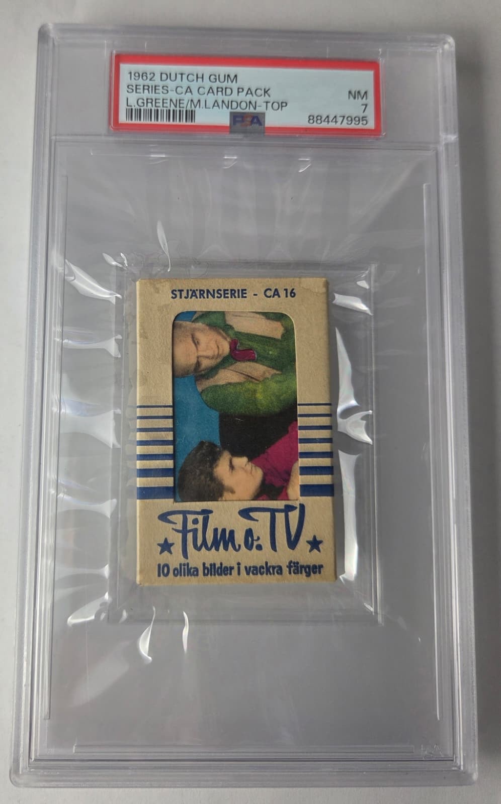 1962 DUTCH GUM HB LORNE GREEN/M, LANDON UNOPENED PACK PSA 7 1962 DUTCH GUM HB LORNE GREEN/M, LANDON UNOPENED PACK PSA 7