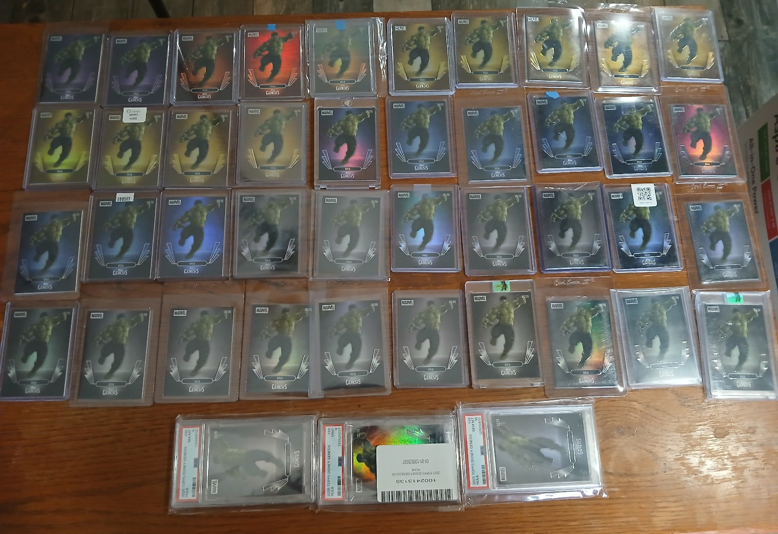 62 2025 Topps Disney Genesis card LOT HULK WOLVERINE SIMBA