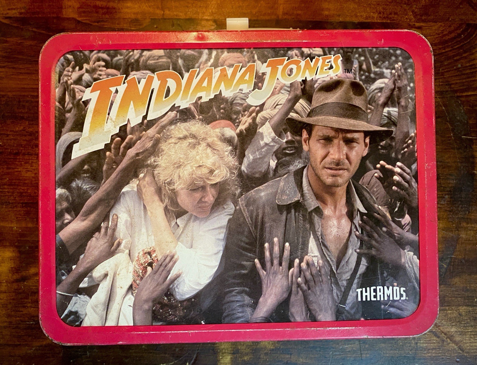 Vintage 1984 Indiana Jones And The Temple Of Doom Metal Lunch Box - No Thermos