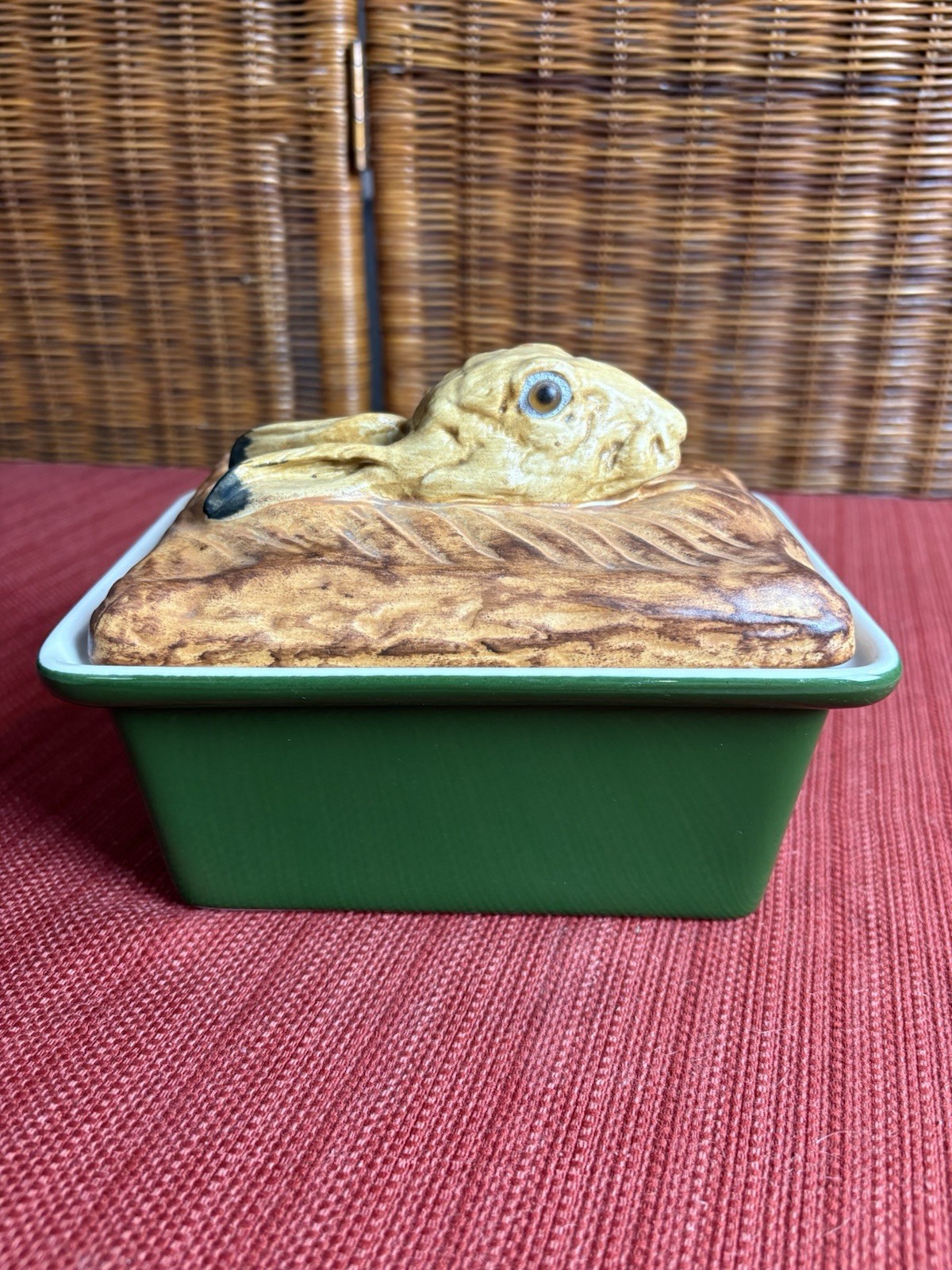 Vtg Pillivuyt French Rabbit Head Pate Tureen - Trompe L\'oeil Casserole Dish T804