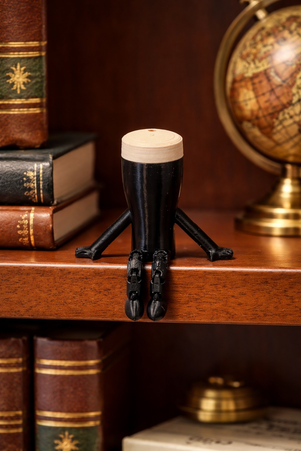 St Patrick’s Day Party Favor - Sitting Guinness Beer With Dangly Legs - set of 9