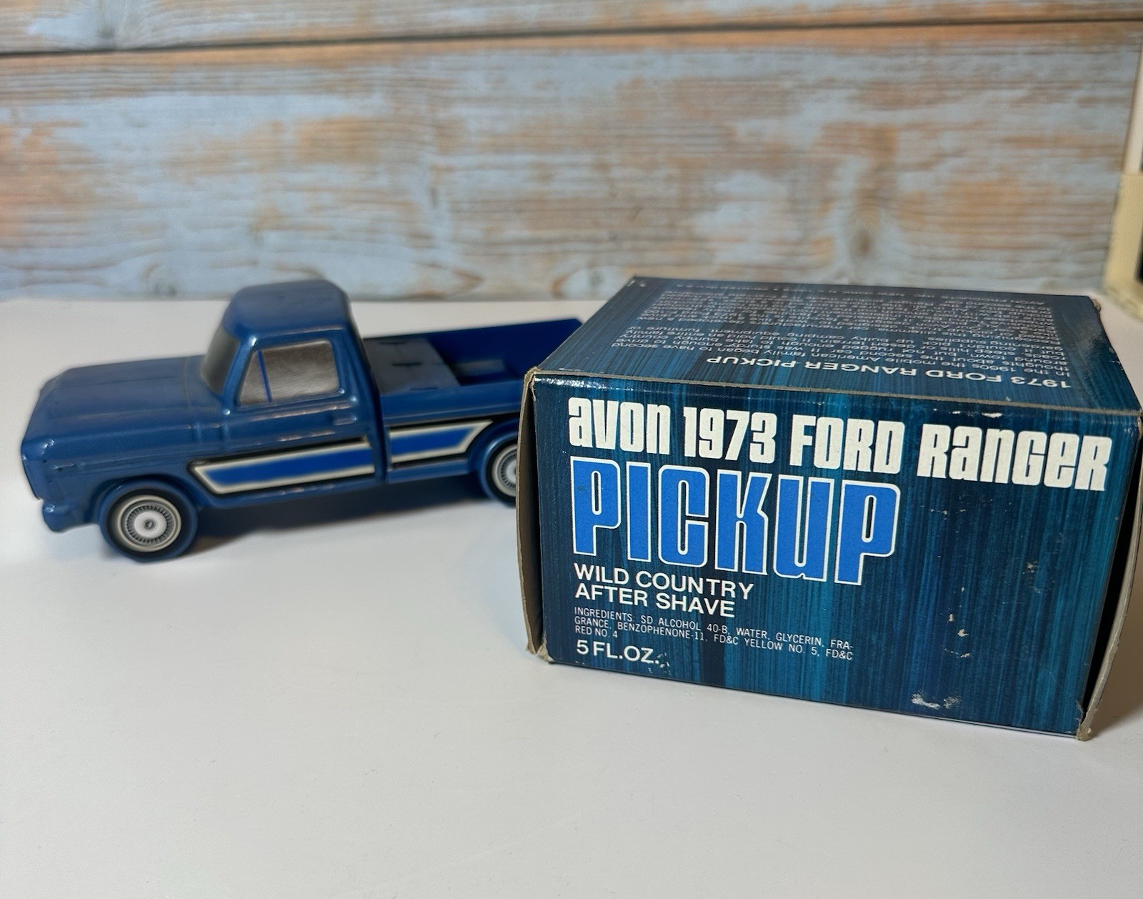 Vintage Avon 1973 Ford Ranger Pickup Truck Wild Country Decanter, Full w/ Box