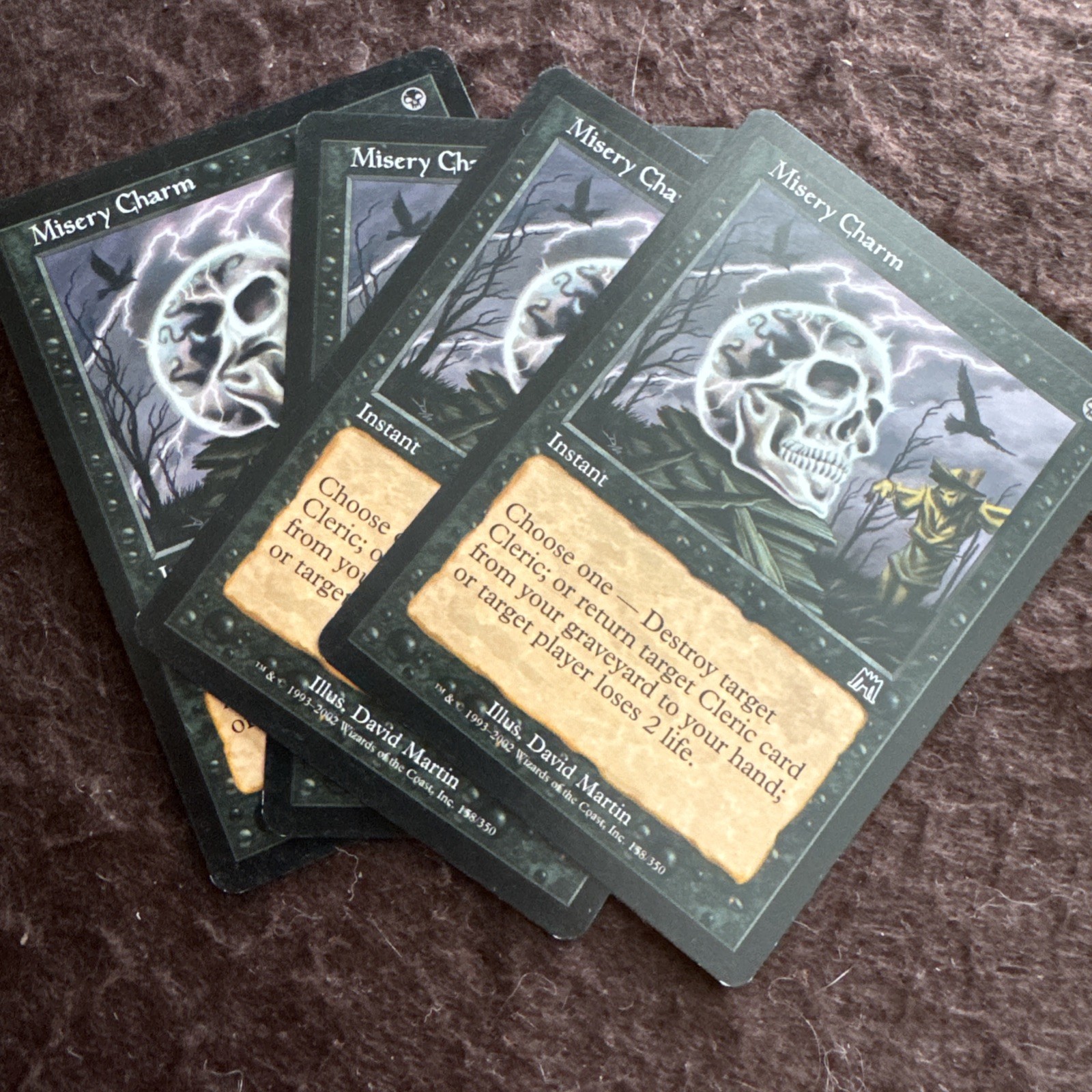 X4 Misery Charm - Onslaught - MTG