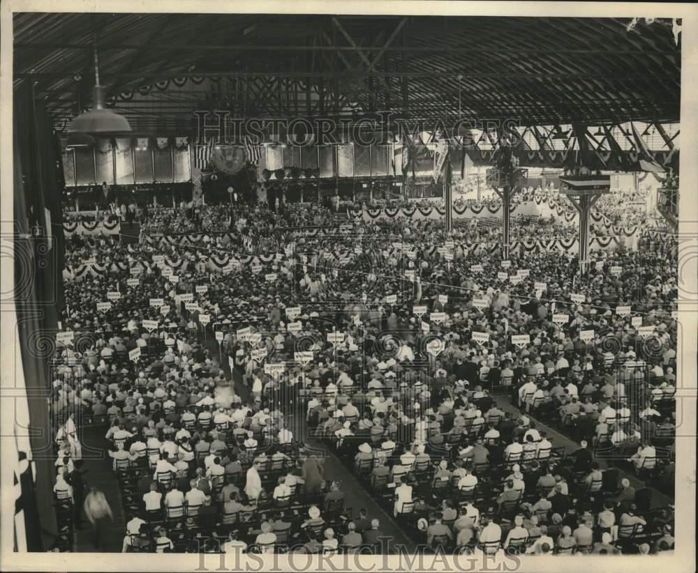 1928 Press Photo General view of the convention hall\'s opening session