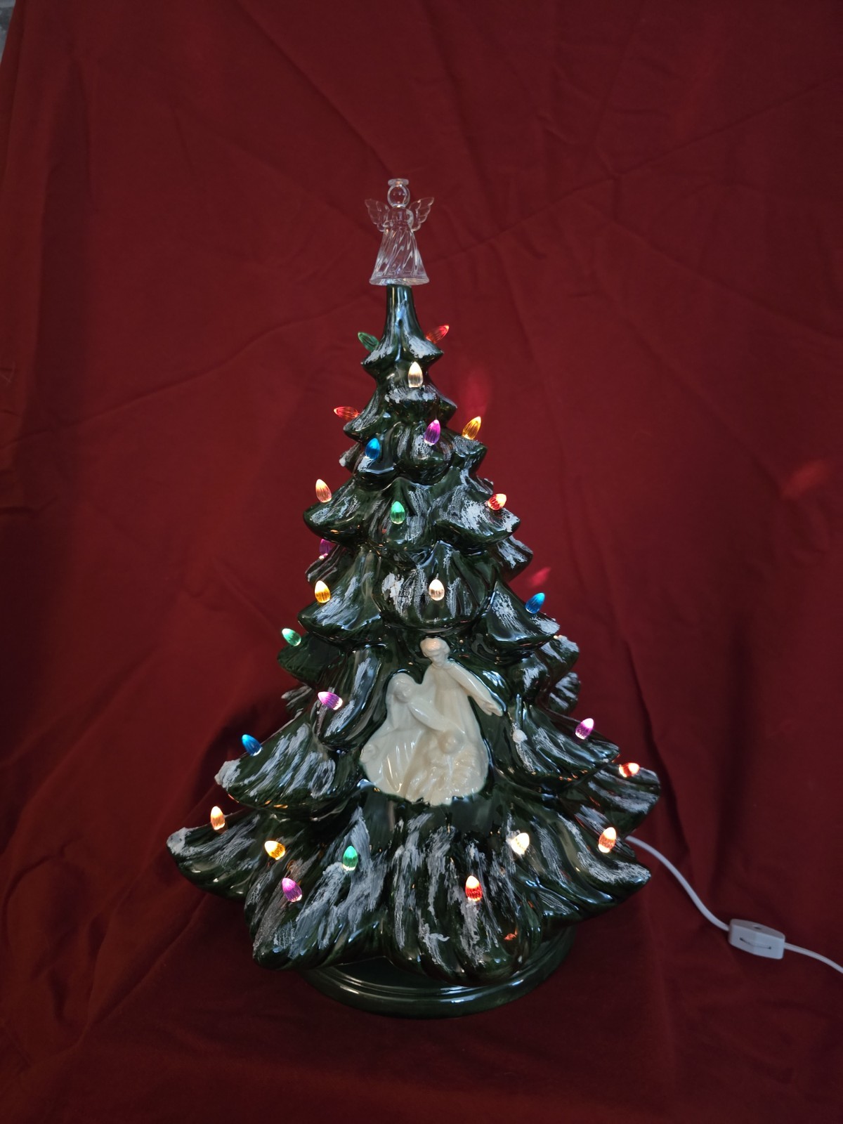 Vintage Ceramic Nativity Tree 17.5\ Vintage Ceramic Nativity Tree 17.5\