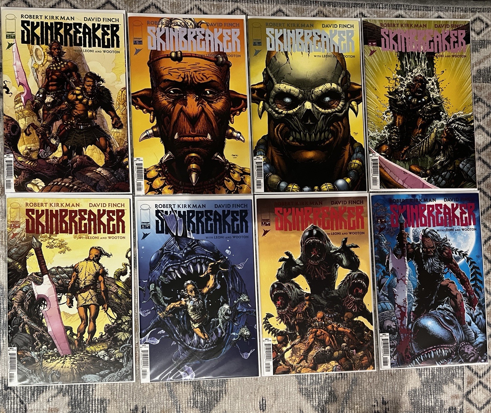 Skinbreaker #1-8 Complete Series Robert Kirkman David Finch Image Comics VF/NM
