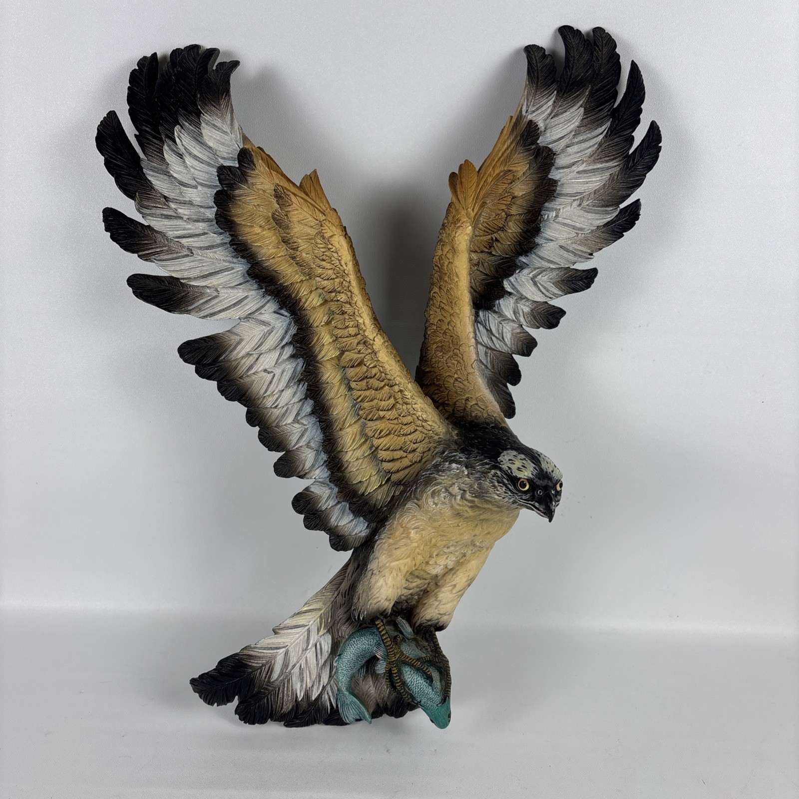 1970 Fraser Art Osprey Fish Hawk Bossons 18in Sculpture Wall Plaque EUC Vtg 1970 Fraser Art Osprey Fish Hawk Bossons 18in Sculpture Wall Plaque EUC Vtg