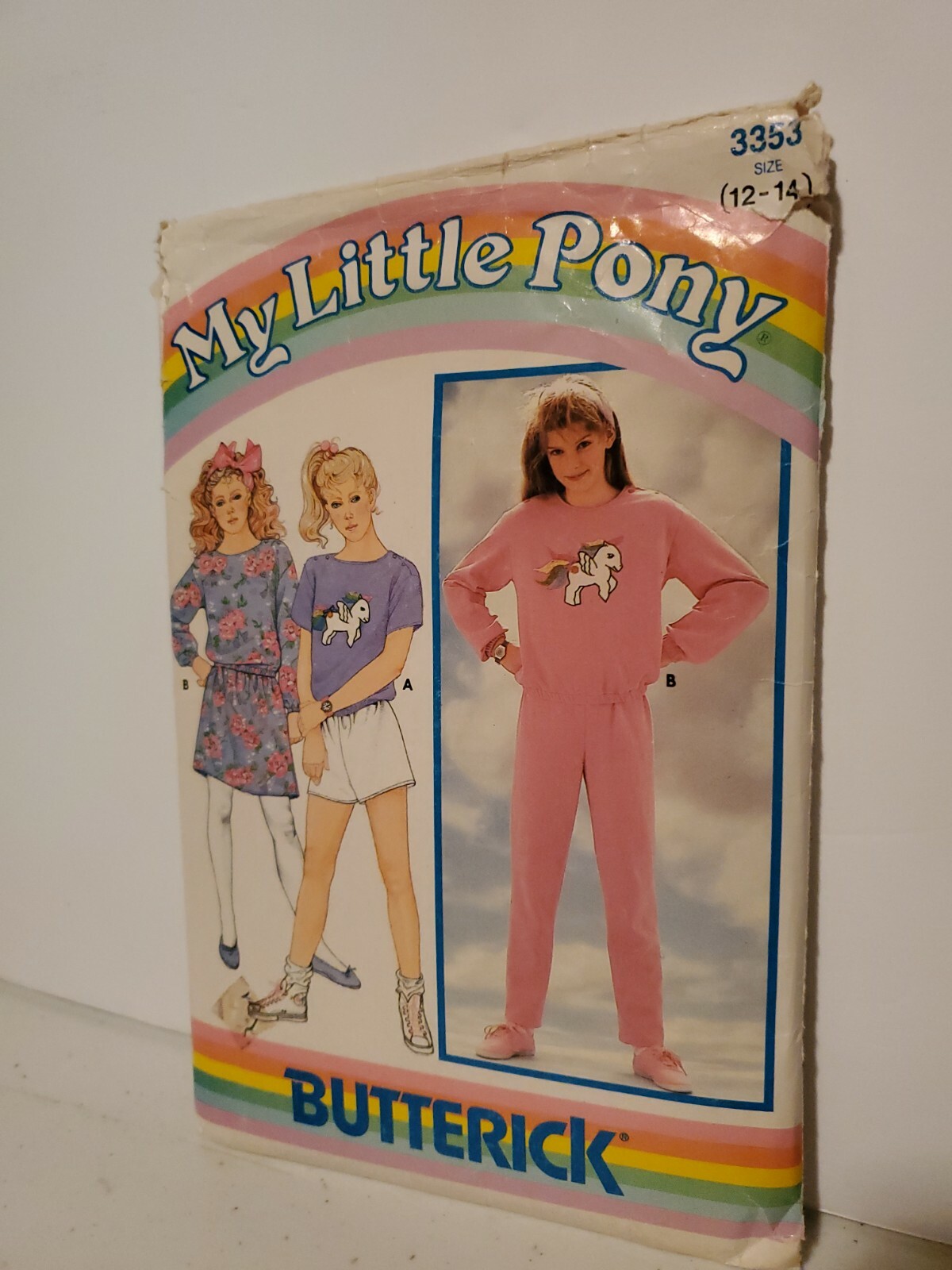 Vintage HTF 1985 My Little Pony Butterick Sewing Pattern 3353 Girls 12-14 Top Vintage HTF 1985 My Little Pony Butterick Sewing Pattern 3353 Girls 12-14 Top