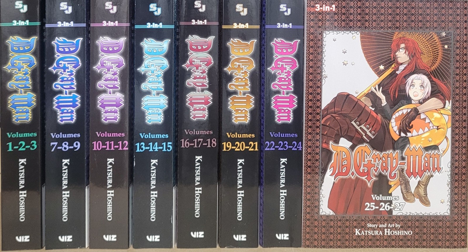 D Gray Man Manga Omnibus Volumes 1,3-9 (3-in-1 Edition) English 8 Books D-gray