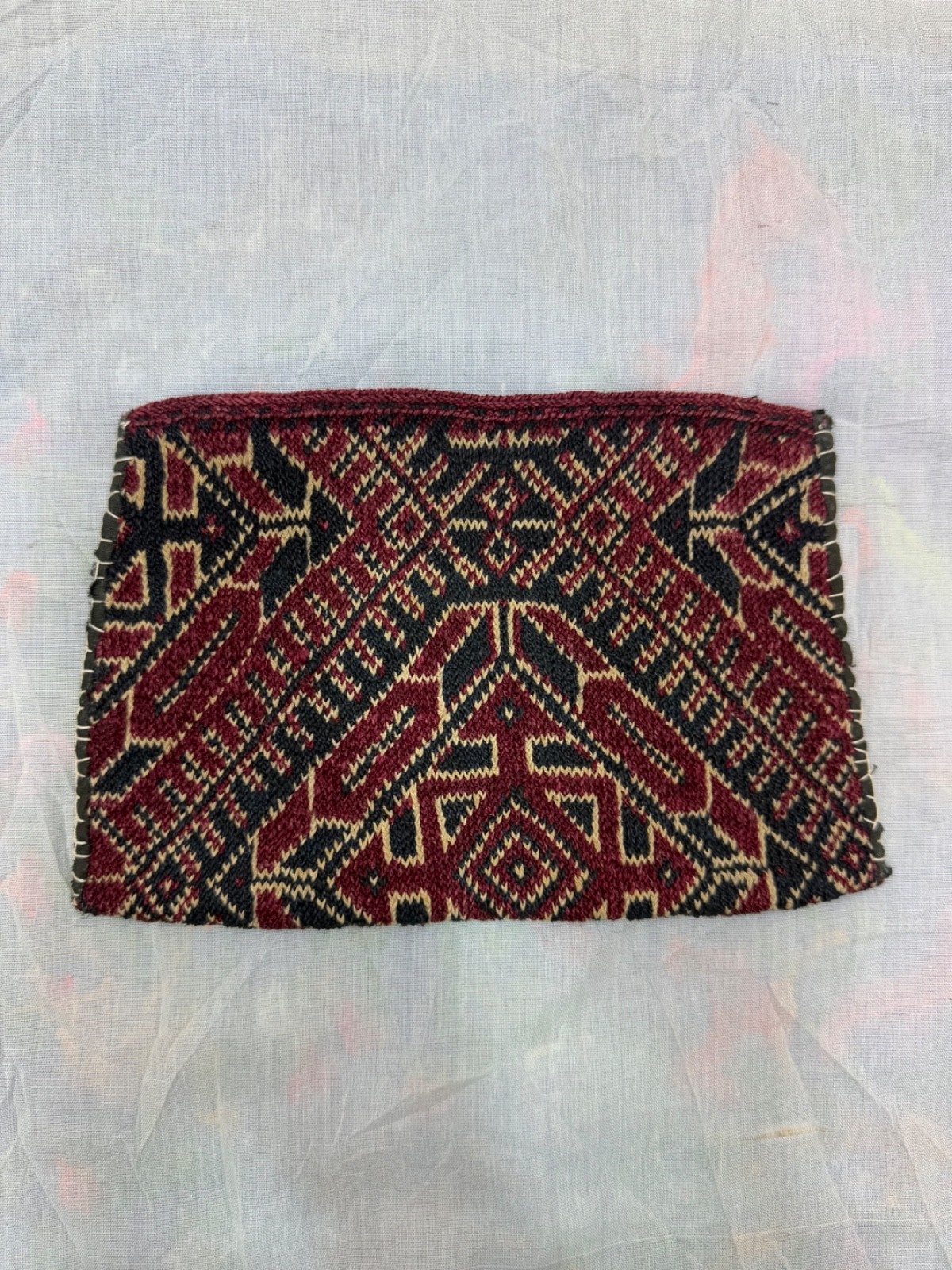 Antique Fabulous Hand Knitted Sarakatsani/Karakachani Ethnic Costume Sock Later