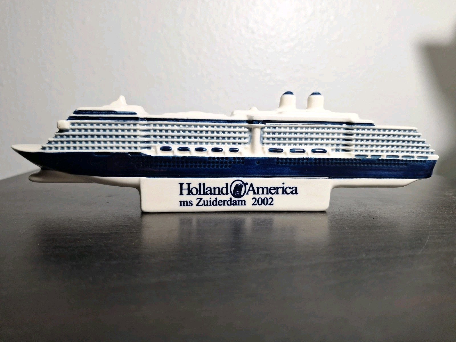 Holland America Line Cruise Ship Ceramic Model Royal Goedewaagen 8” 2002