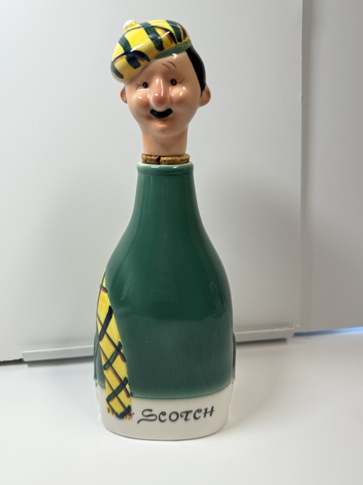 Vintage Ceramic Scotsman Scotch Musical Decanter