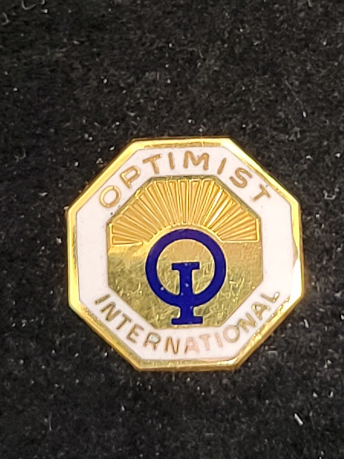 Vintage Optimist International Member Lapel 1/10 10k GF 95 7