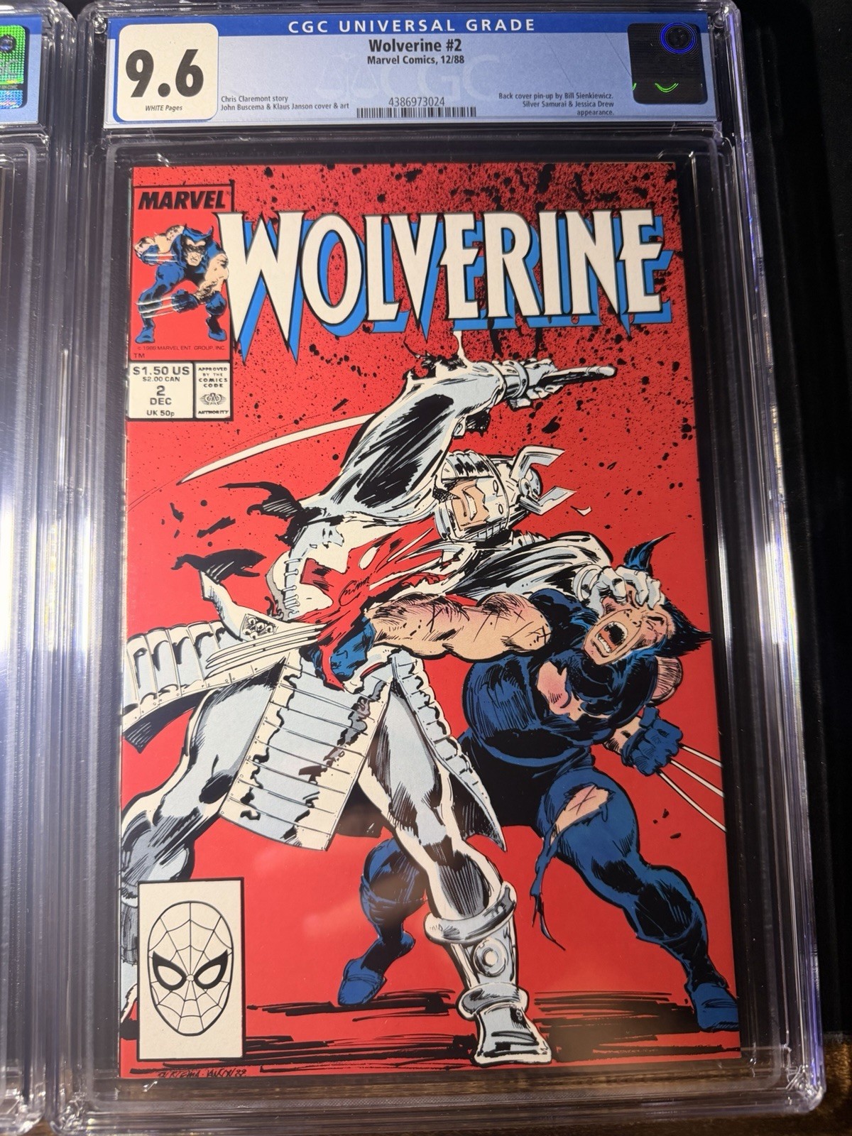 Wolverine #1 & #2 1988 CGC 9.6 White Pages Lot 1st Patch Wolverine #1 & #2 1988 CGC 9.6 White Pages Lot 1st Patch