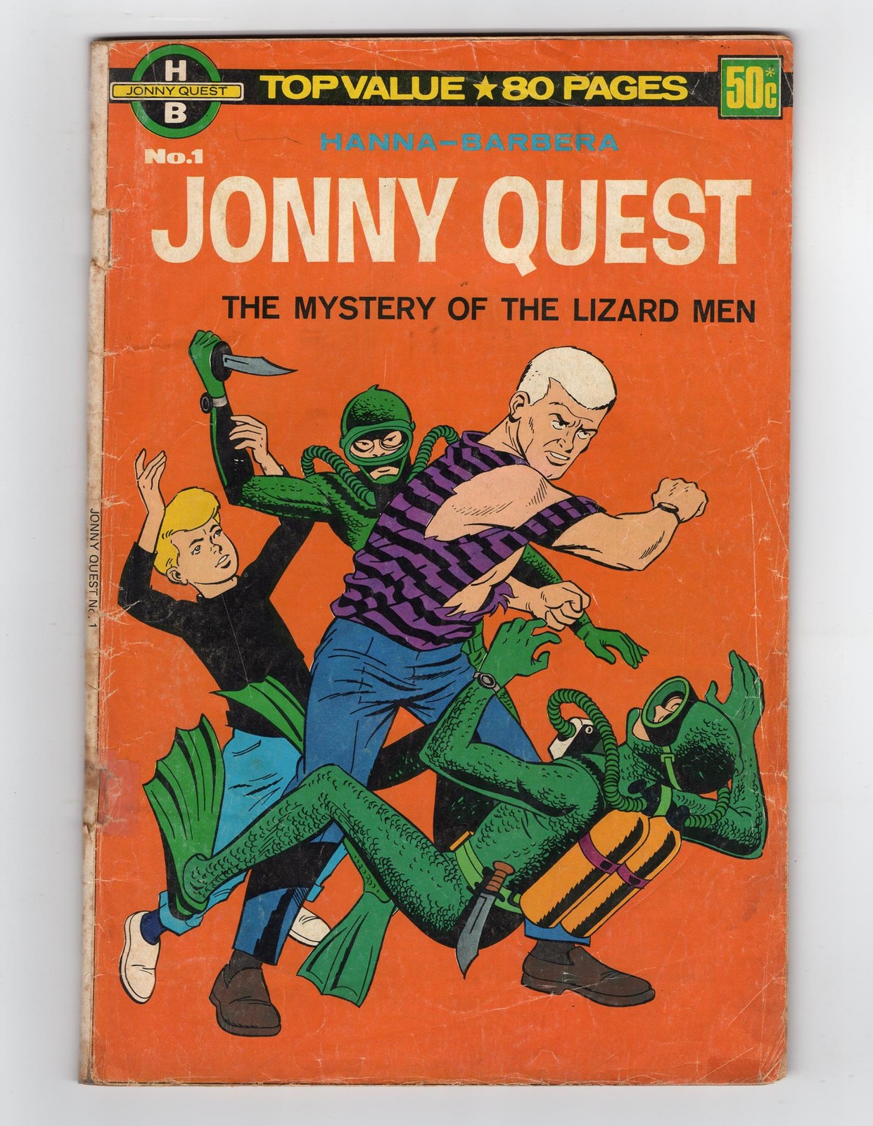1964 GOLD KEY JONNY QUEST #1 & SPACE GHOST #1 1ST JONNY QUEST RARE KEY AUSTRALIA