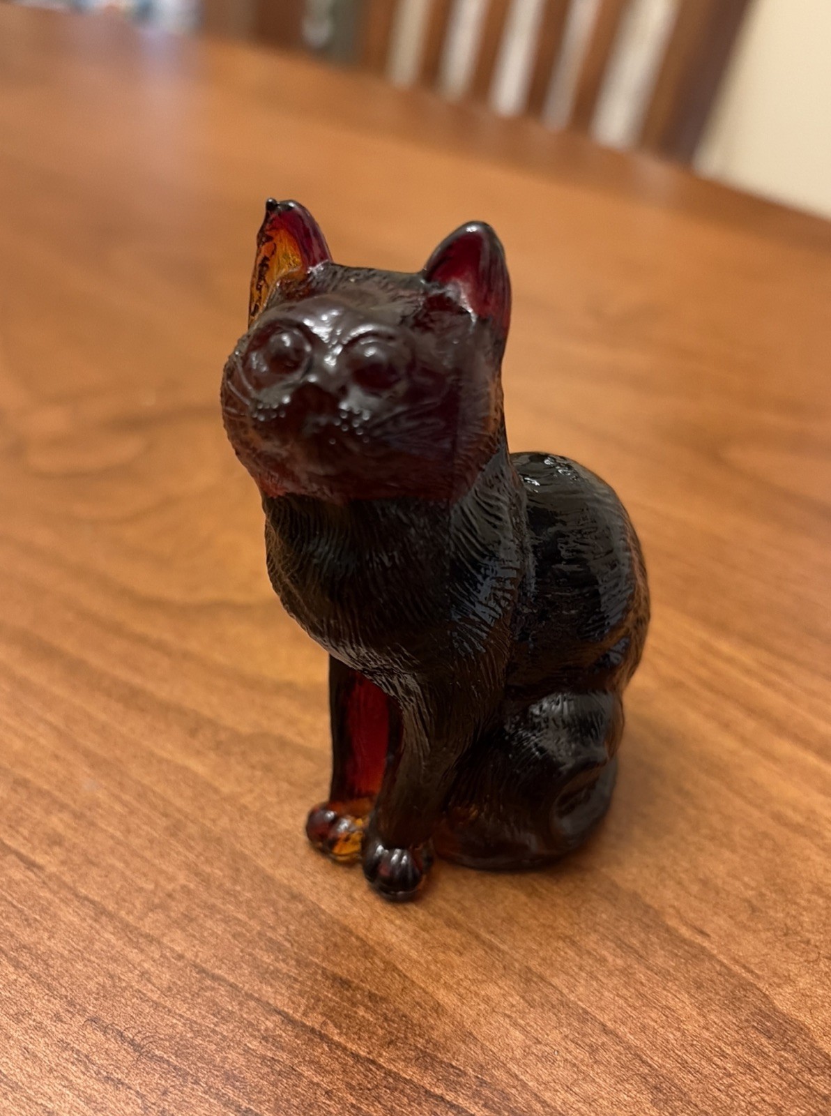 Vintage Mosser Sitting Cat Black Cherry Vintage Mosser Sitting Cat Black Cherry