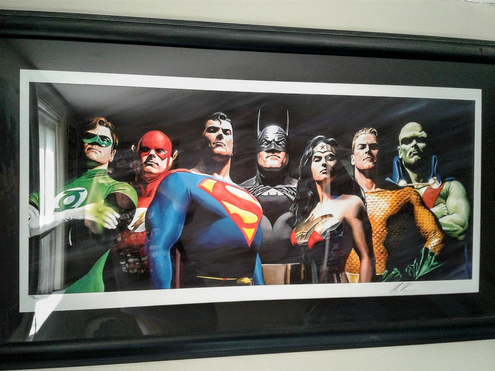 ALEX ROSS ORIGINAL SEVEN GICLEE LITHOGRAPH PRINT JUSTICE LEAGUE BATMAN SUPERMAN