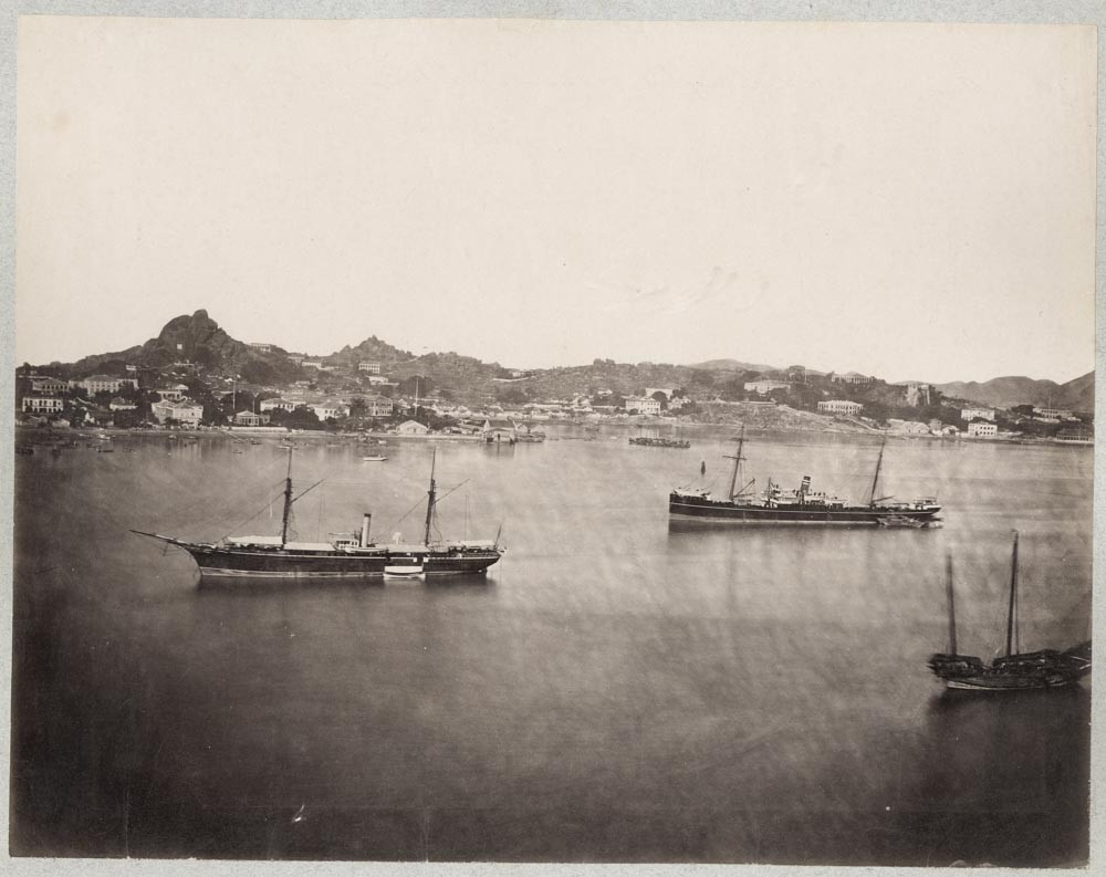 c.1880\'s PHOTO CHINA - WATERFRONT VIEW AMOY XIAMEN