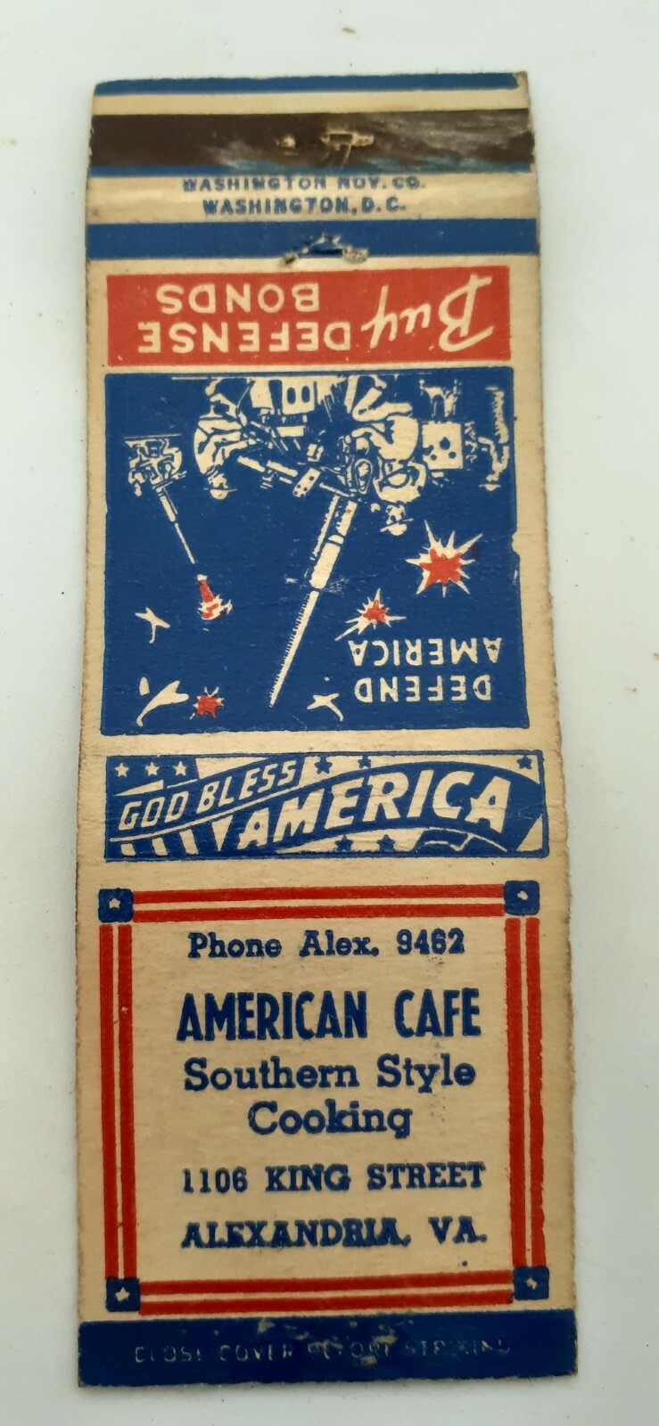 American Café - Alexandria Virginia - Defend America Buy Defense Bonds