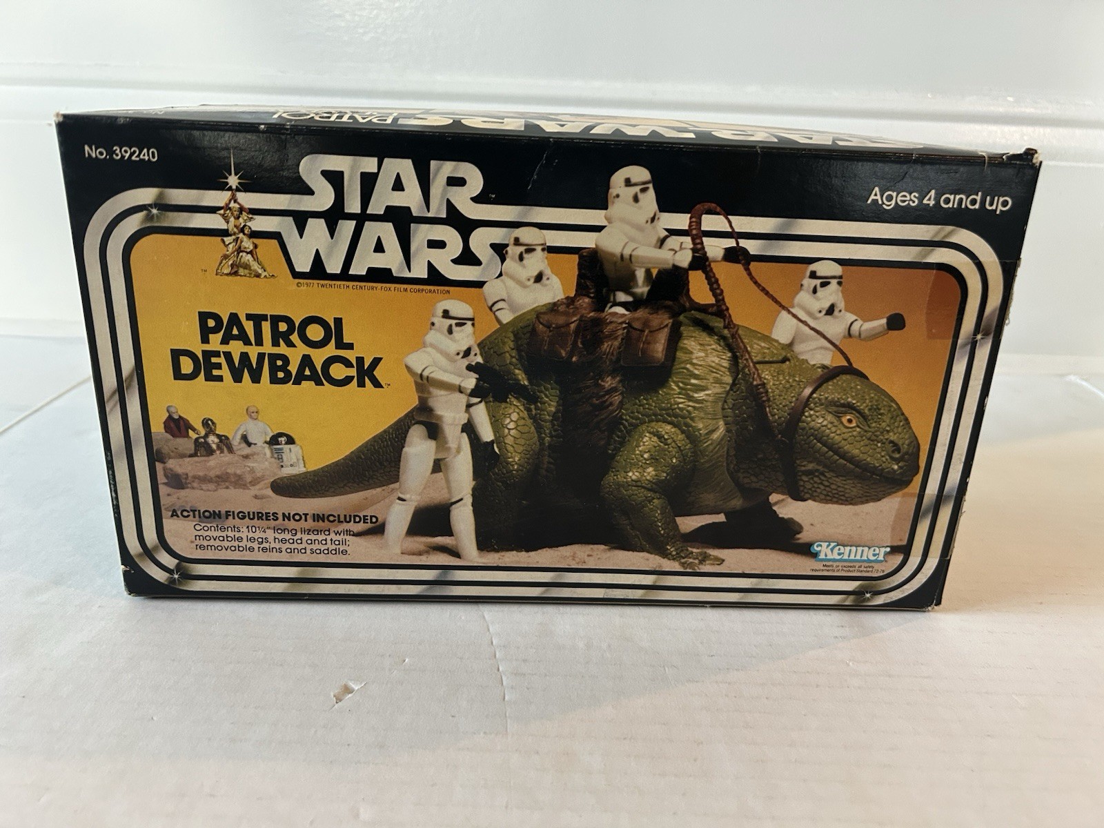 STAR WARS PATROL DEWBACK BOX KENNER VINTAGE 1978 ANH STORMTROOPER LUKE R2 D2