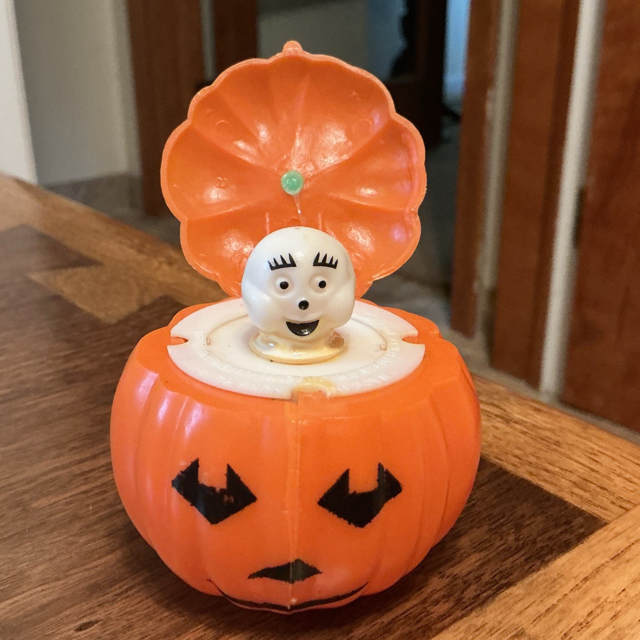 Vtg Rare Ghost Popup Pumpkin Jack O Lantern Halloween Novelty Hong Kong