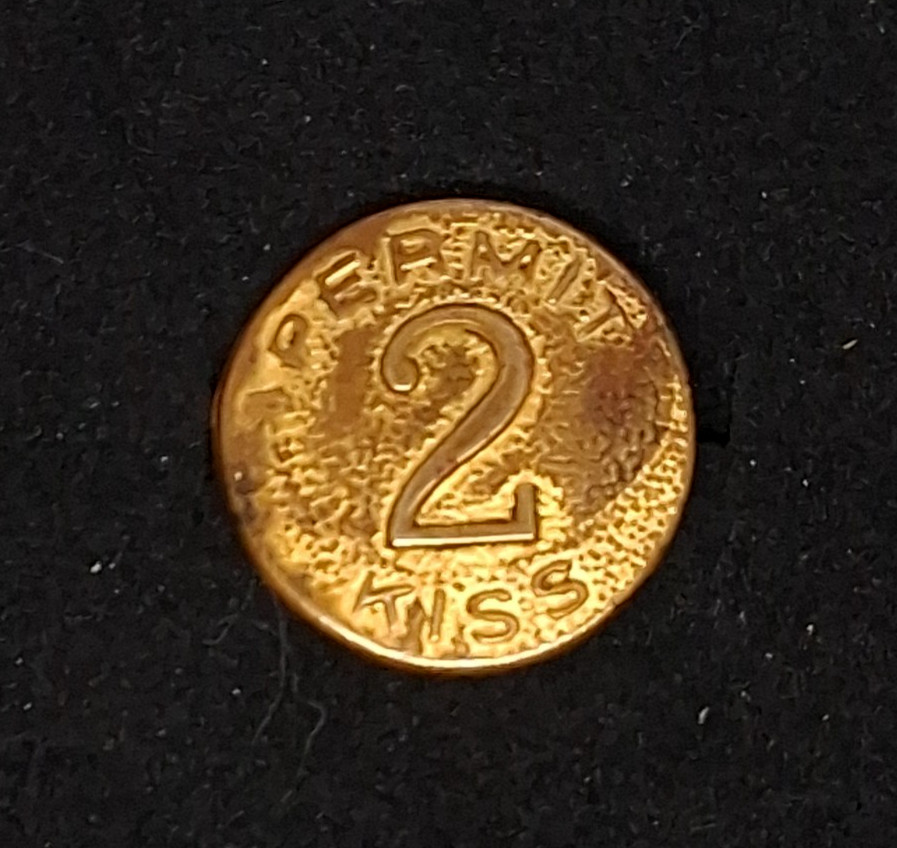 Vintage .75 Inch mid 20th Century Brass 