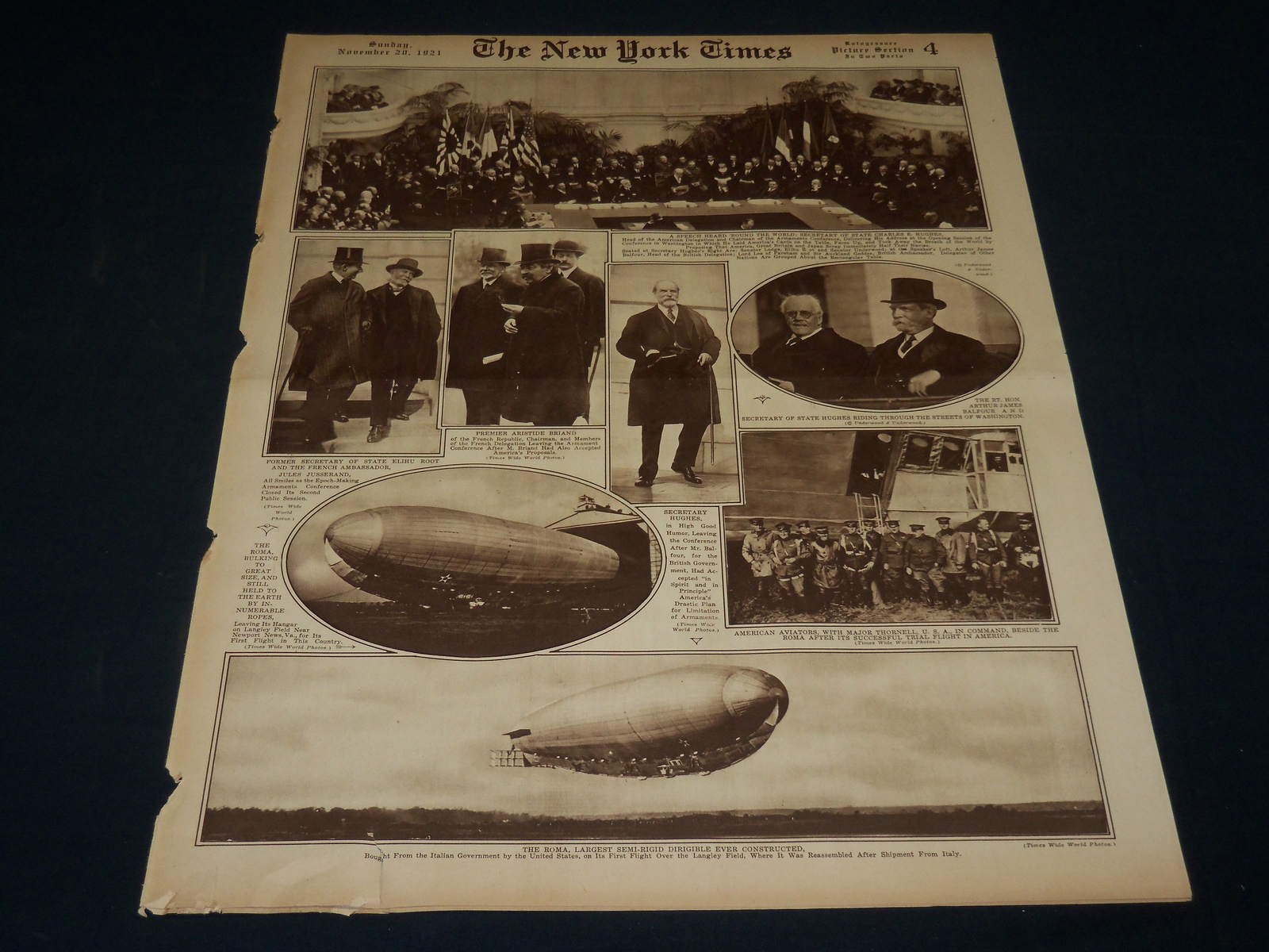 1921 NOVEMBER 20 NEW YORK TIMES PICTURE SECTION - YALE - PRINCETON - NT 8931
