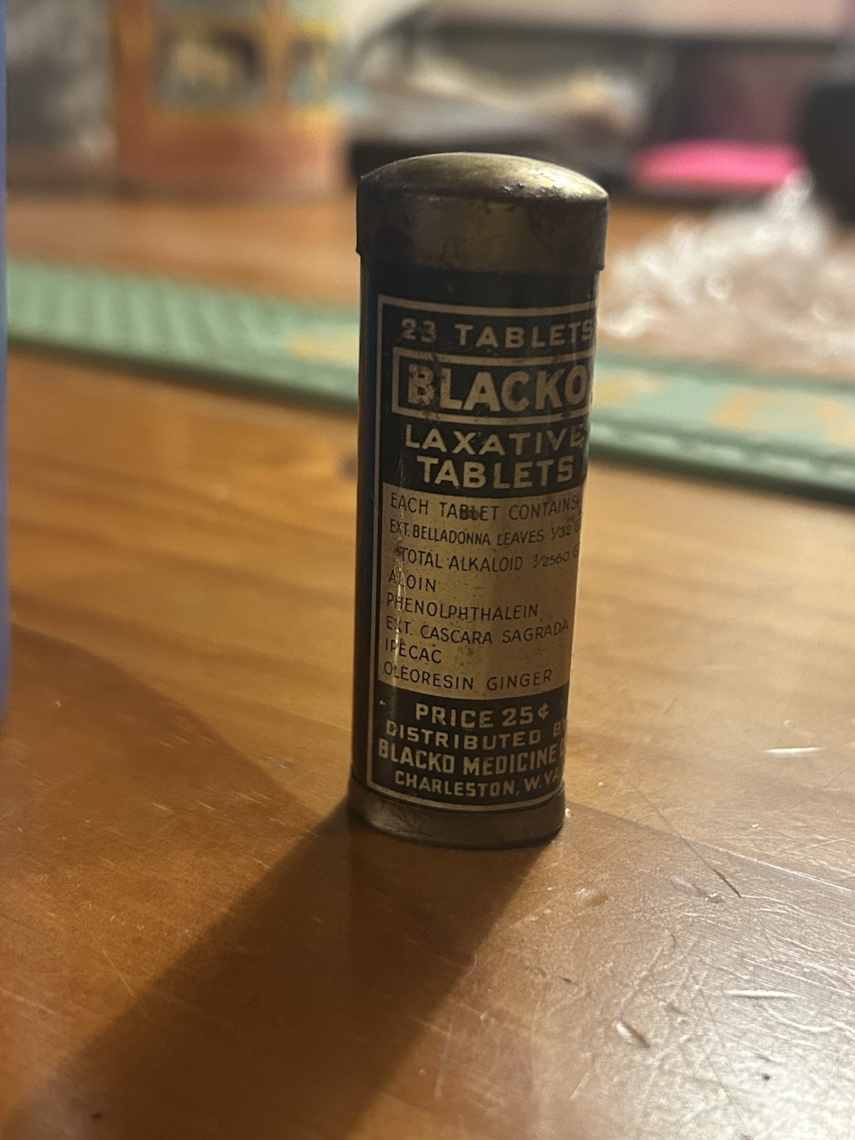 Blacko Laxative Tablets Vintage 