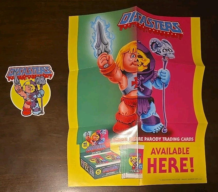 Disasters Of The Universe 2020 Mark Pingitore RARE Folded Poster and sticker