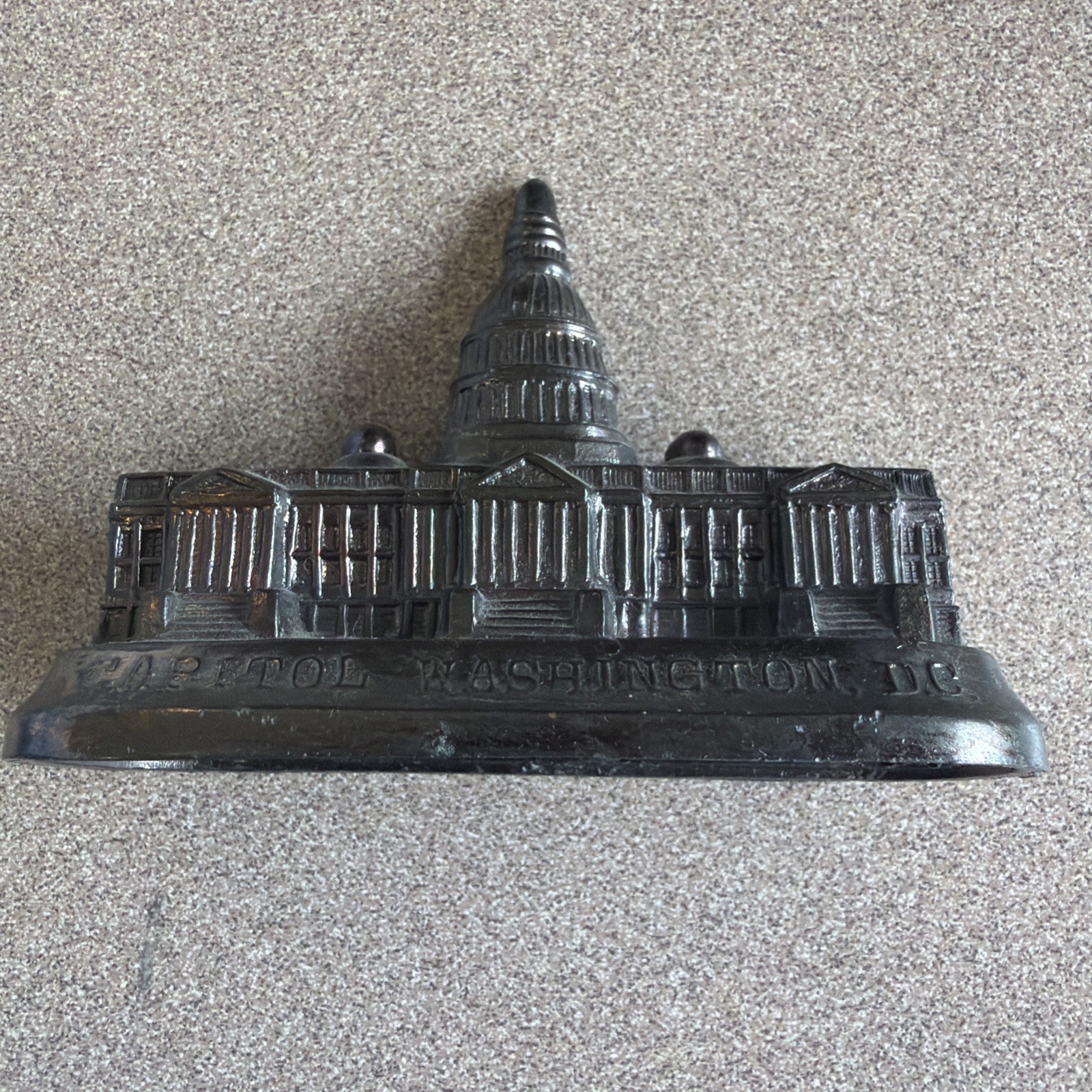 Vintage The Capital Washington Souvenir Metal Replica MCM 3 Inches Long