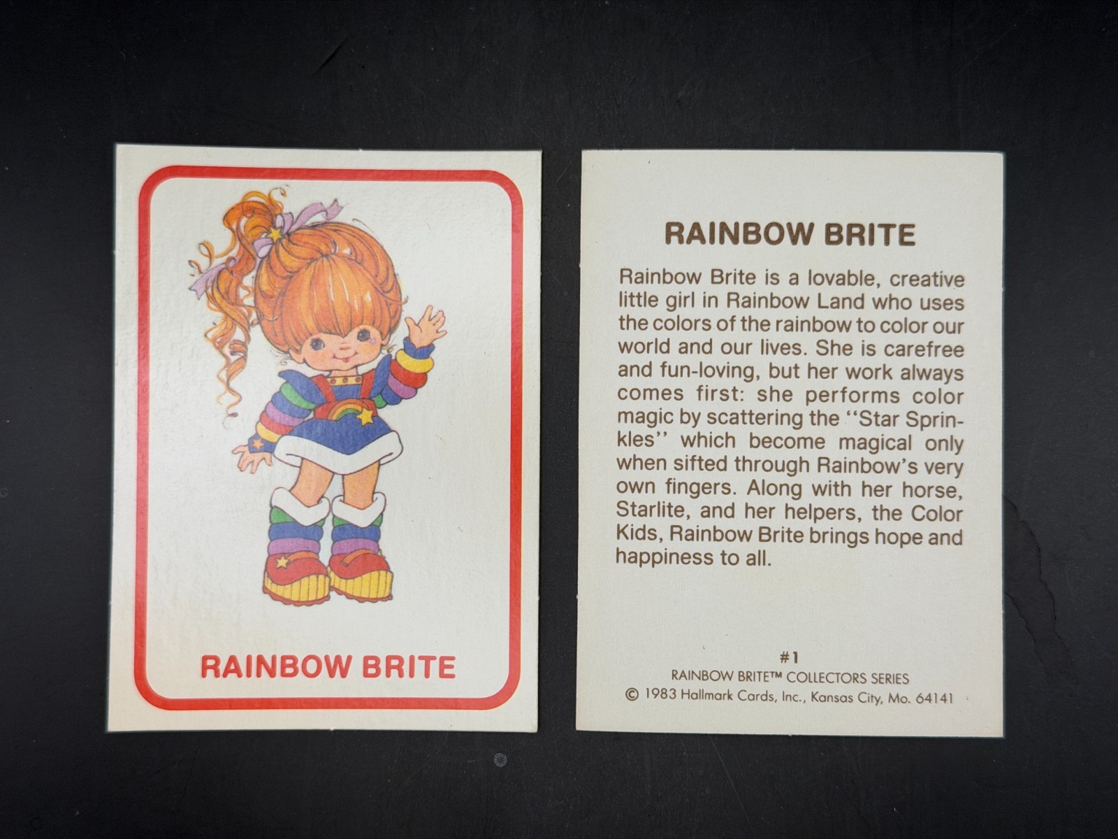 Vintage 1983 RAINBOW BRITE Collectors Series Trading Cards Hallmark YOU PICK