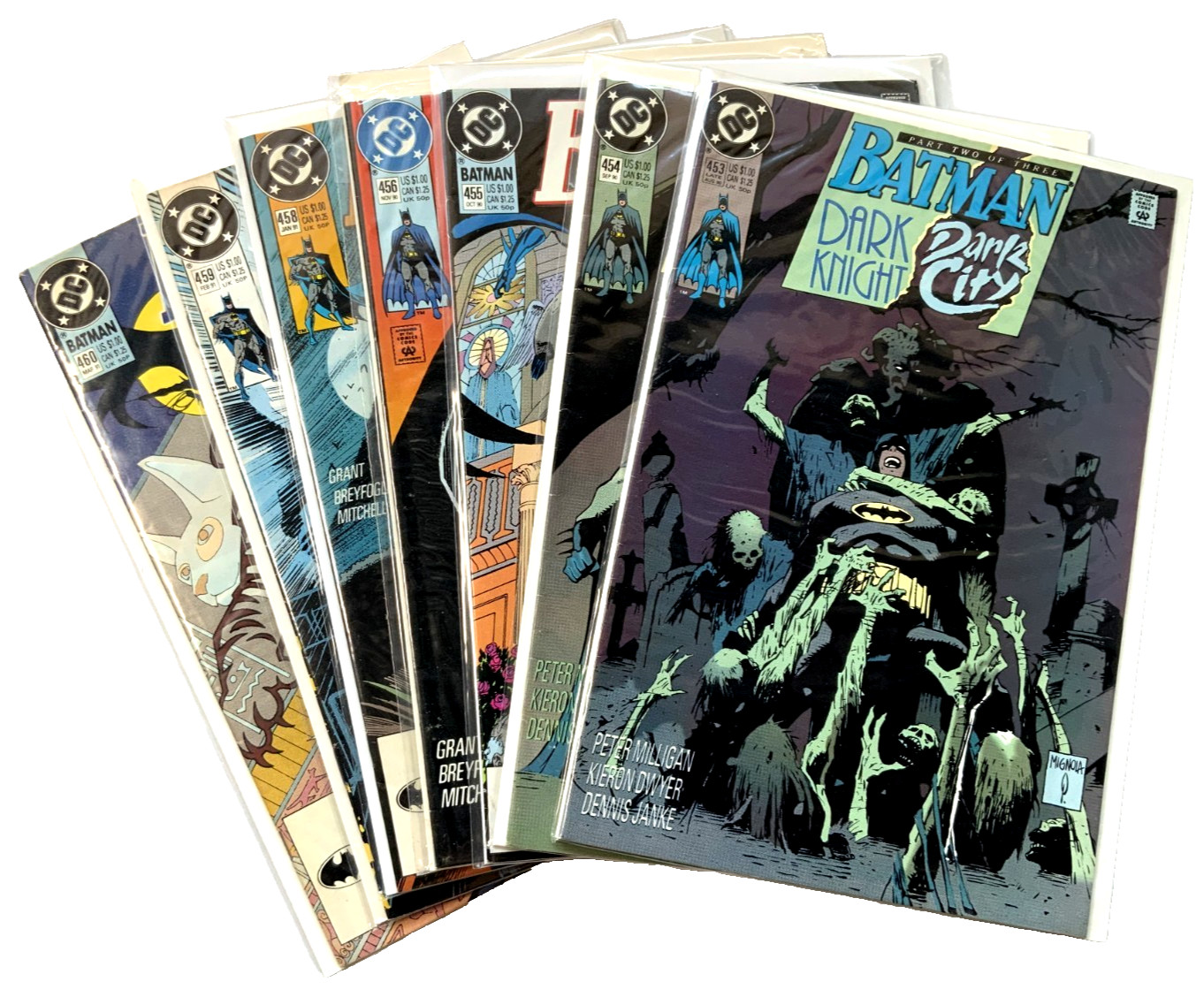 DC Comics BATMAN (1990) #453 454 455 456 458 459 460 (VF to NM) Ships FREE