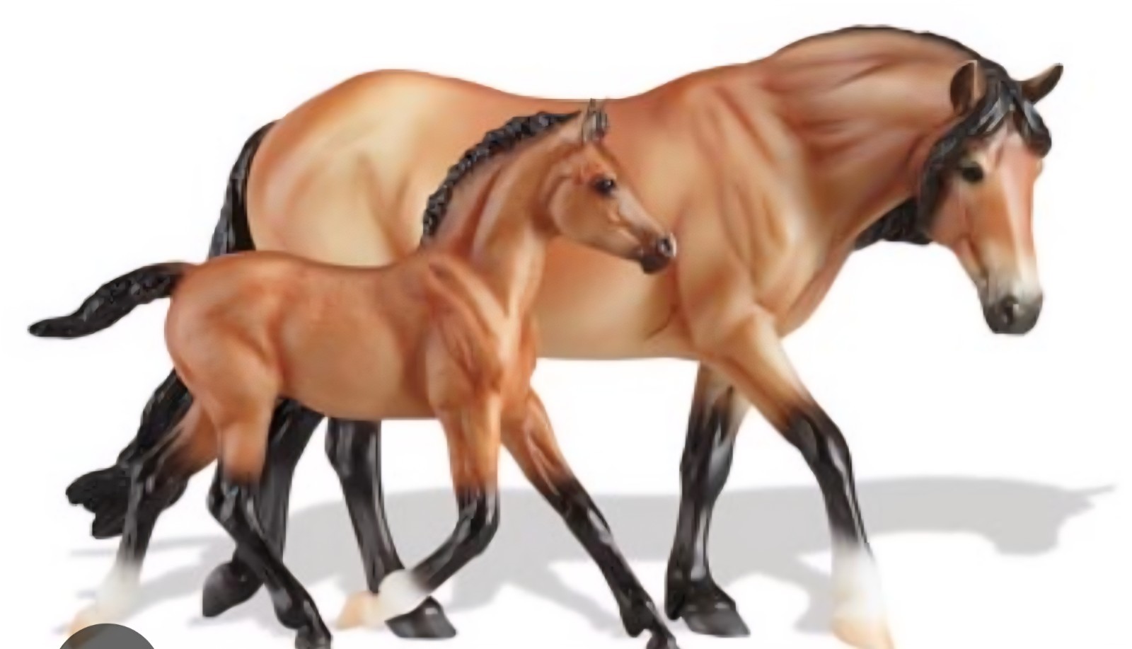 Breyer MEALY BAY DARTMOOR PONY &  LIGHT BAY FOAL Classic Collection RETIRED NIB