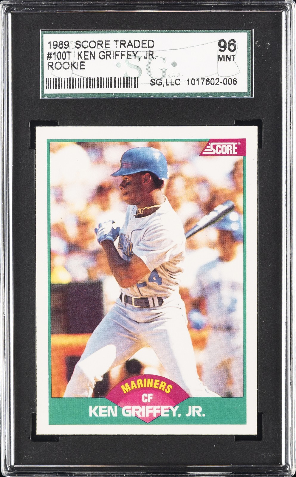 1989 SCORE TRADED ROOKIE #100T KEN GRIFFEY JR. SGC 9