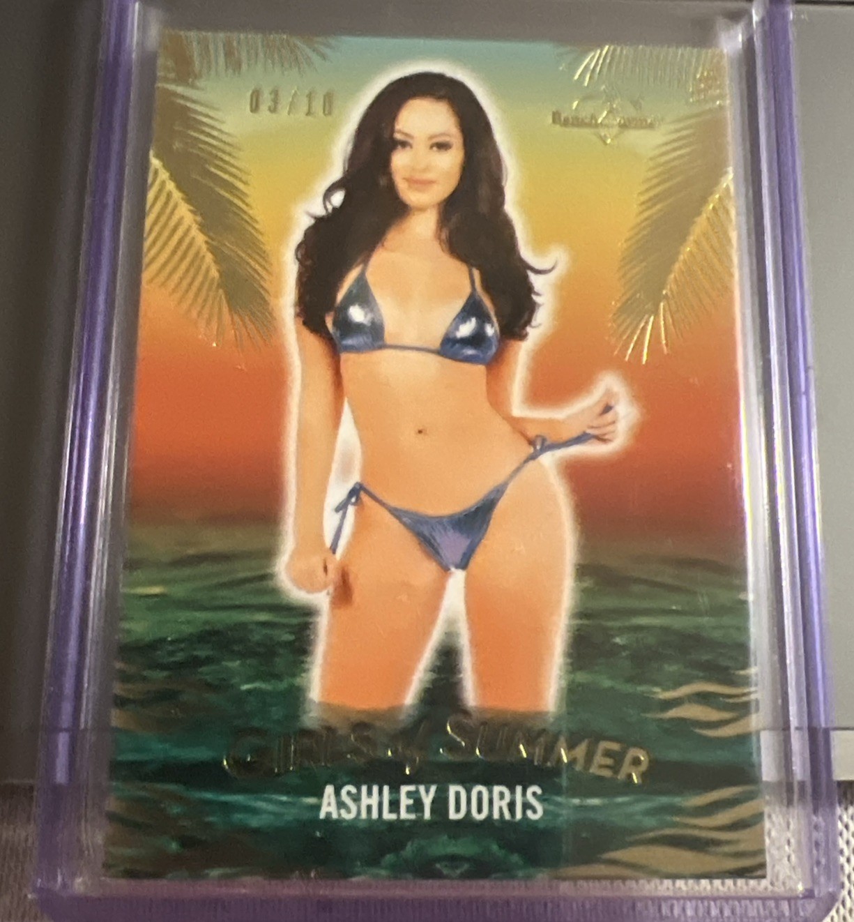 2025 BENCHWARMER GIRLS OF SUMMER #115 ASHLEY DORIS 4/10 PREMIUM BASE GOLD