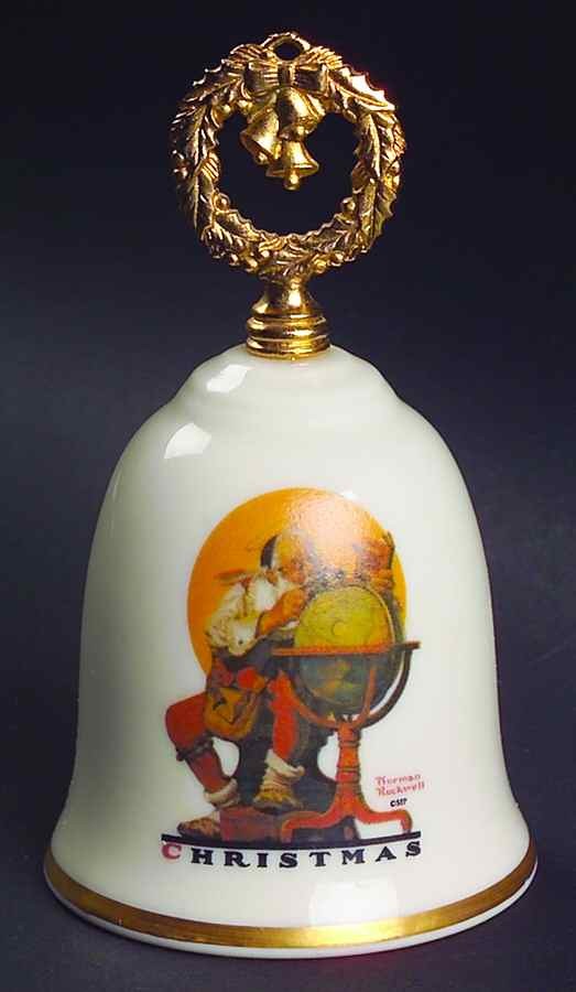 Gorham Rockwell Christmas Bell Planning Christmas Visits - No Box 68395