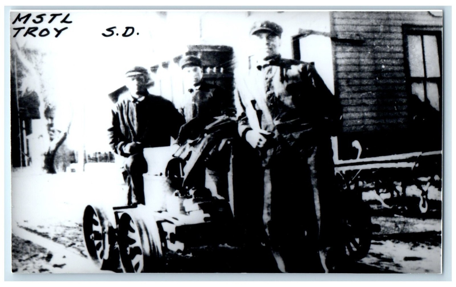 c1960\'s MSTL Troy South Dakota Vintage Train Depot Station RPPC Photo Postcard