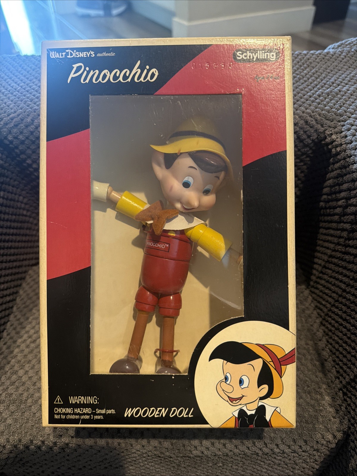 NOS Vintage Schylling Walt Disney\'s Pinocchio Doll NRFB