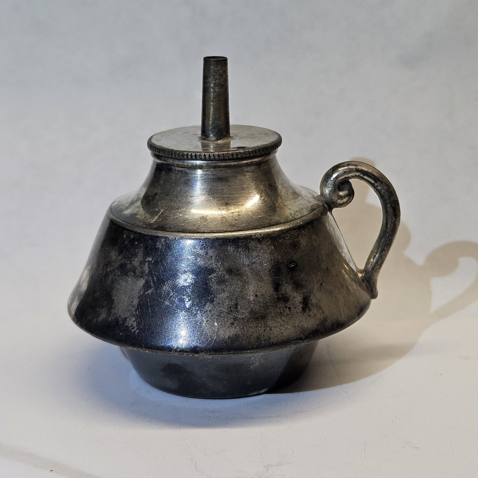 Antique Silver  Cigar & Cigarette Table Lighter • No Markings