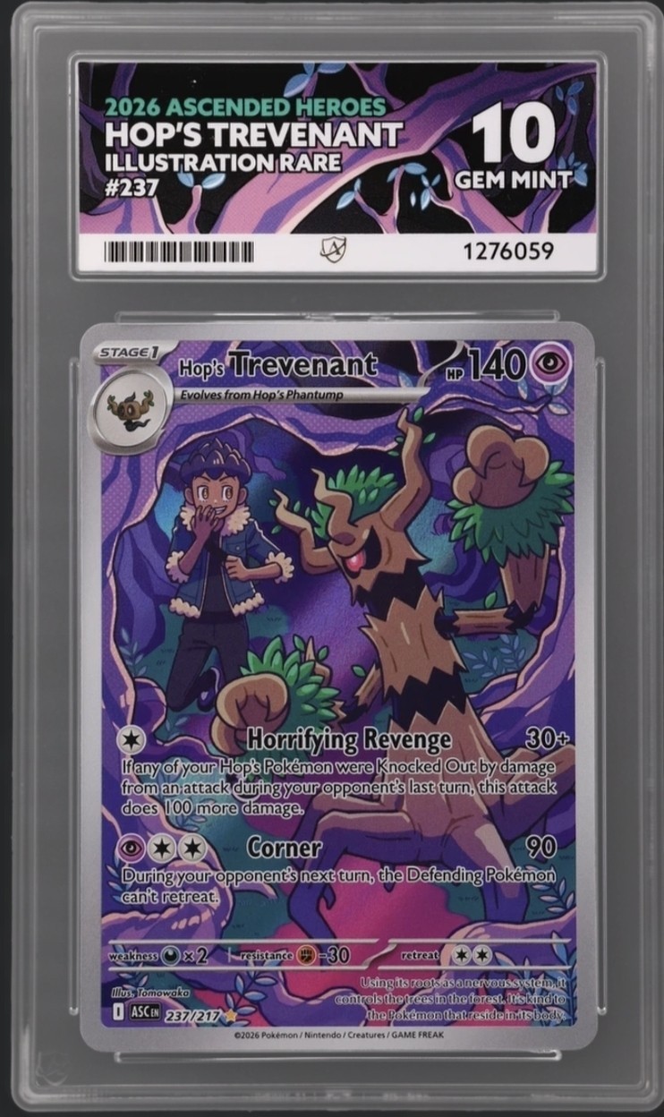 ACE 10   - Hop\'s Trevenant - 237/217 - Ascended Heroes - Pokemon