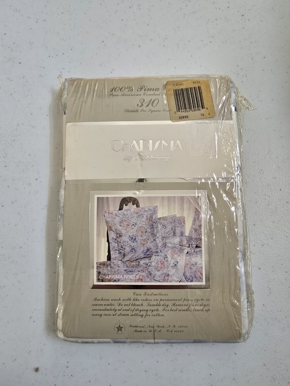 Vintage Charisma By Fieldcrest Supima Cotton 310 Two King Pillowcases Roses