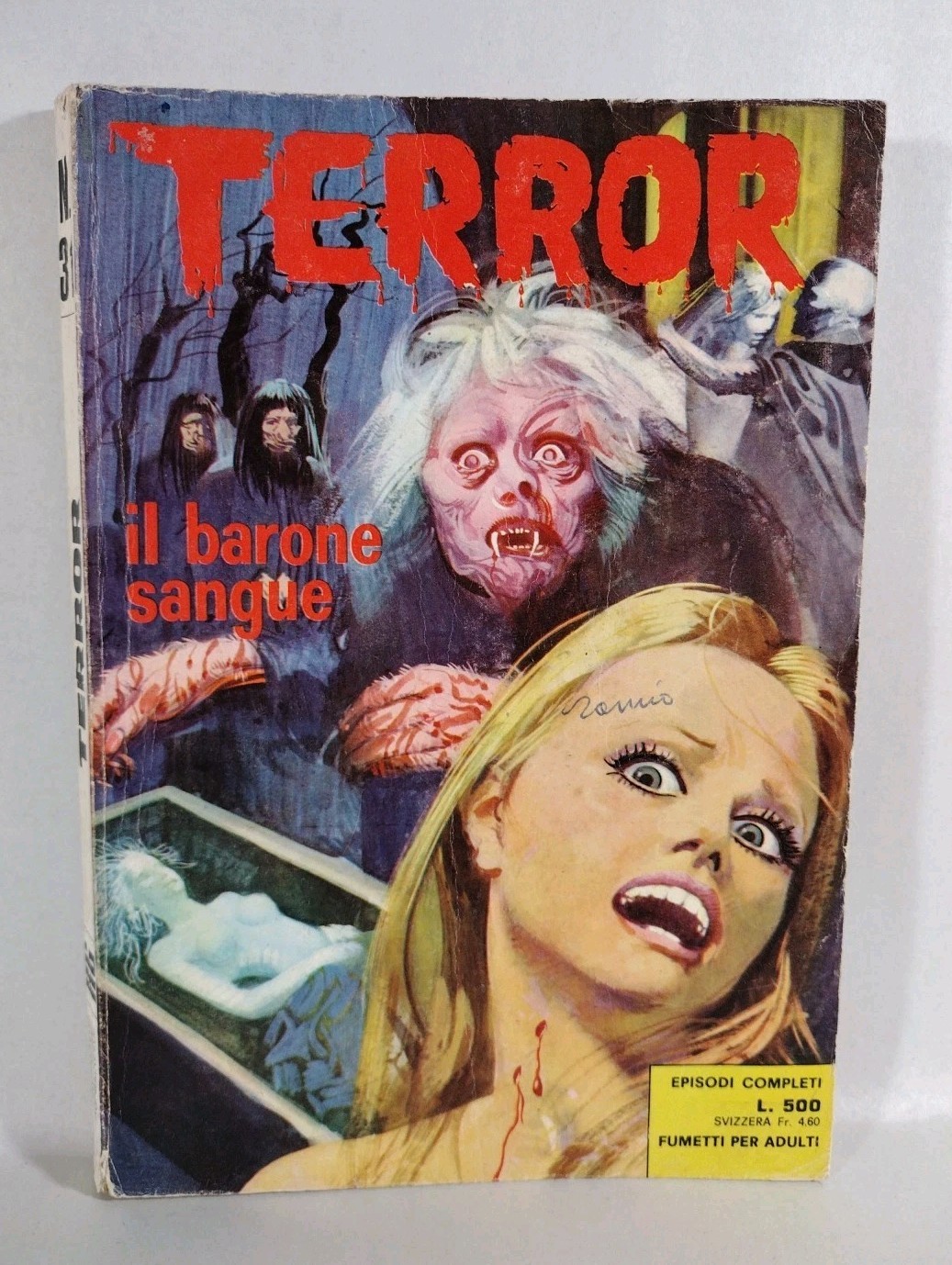 Terror #31 Baron Blood (1972) Elvipress Italian Text Vampire Horror Comic